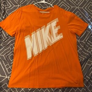 Orange & White Mens NIKE Shirt XL